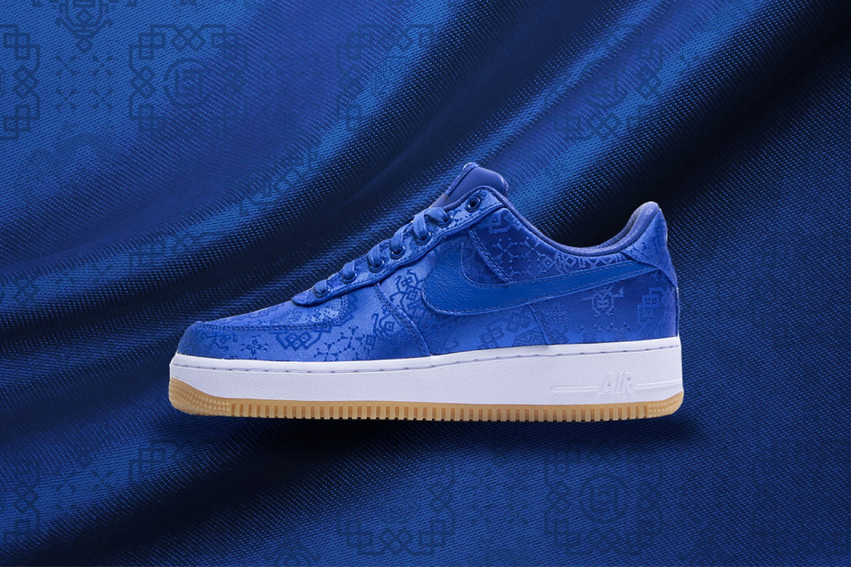 Download CLOT x Nike "Royale University Blue Silk" Air Force 1-Inspired Wallpapers!