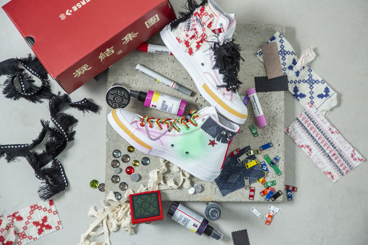 "HELLO MY NAME IS" Customisation Event: CLOT x CONVERSE CHUCK 70 HI “WHITE” AND CHUCK 70 OX “PALOMA”