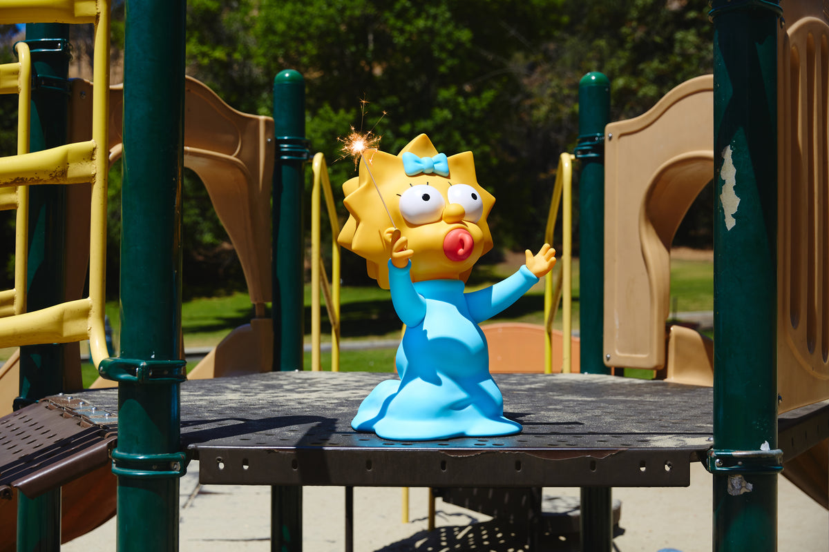 THE SIMPSONS x OBJECTIVE COLLECTIBLES x MEDICOM TOY “100% Official Life-Sized Maggie Simpson” Arriving at JUICE!