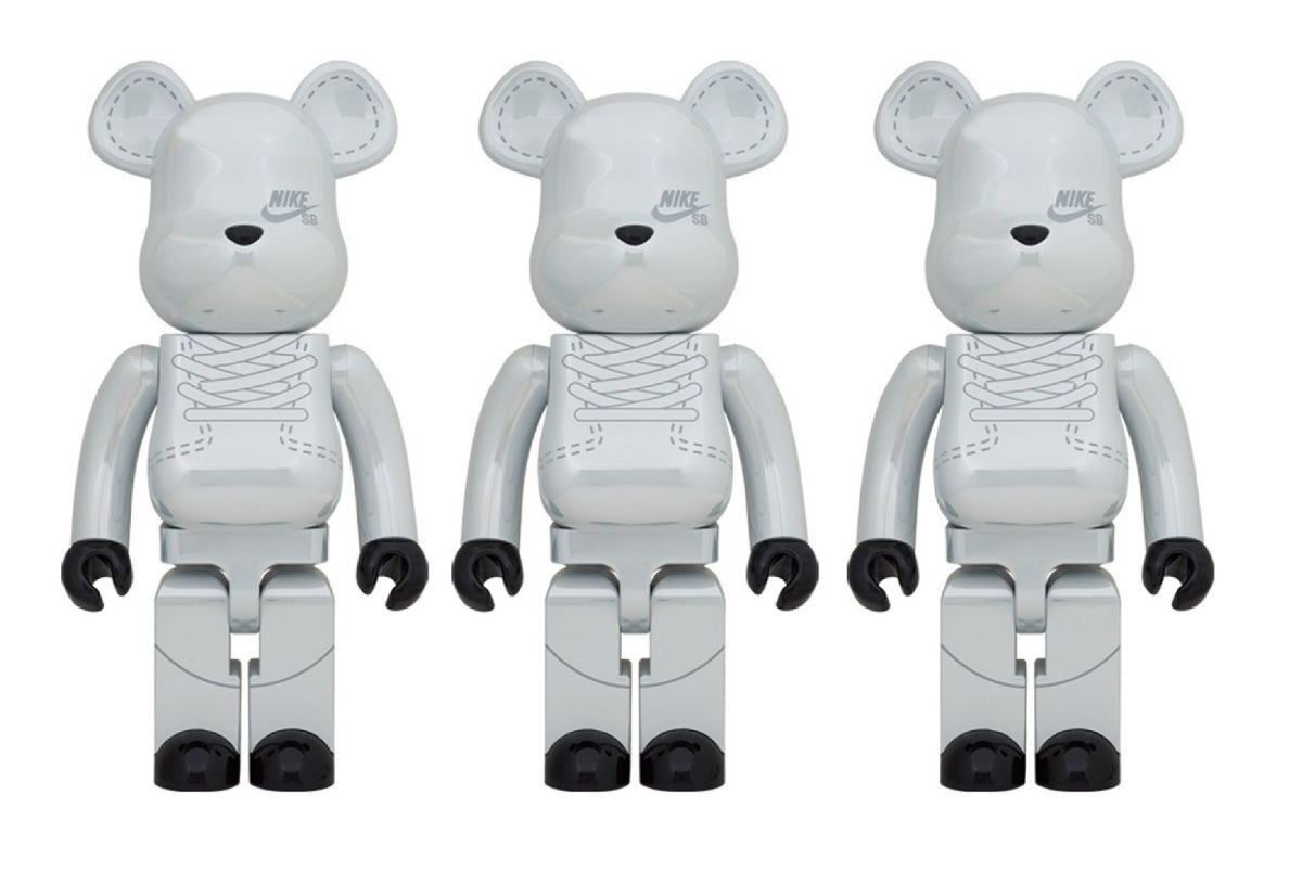 RAFFLE: MEDICOM TOY x NIKE SB 2020 WHITE BE@RBRICK (1000%)
