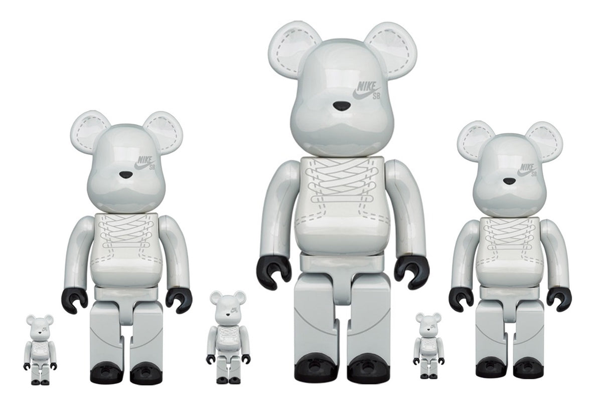 RAFFLE: MEDICOM TOY x NIKE SB 2020 WHITE BE@RBRICK (400%+100%)