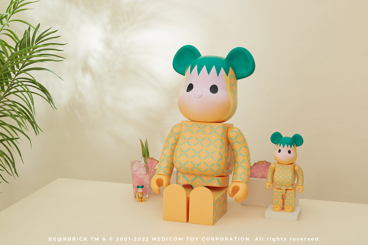 CLOT X MEDICOM TOY “SUMMER FRUITS” PINK PINEAPPLE BE@RBRICK
