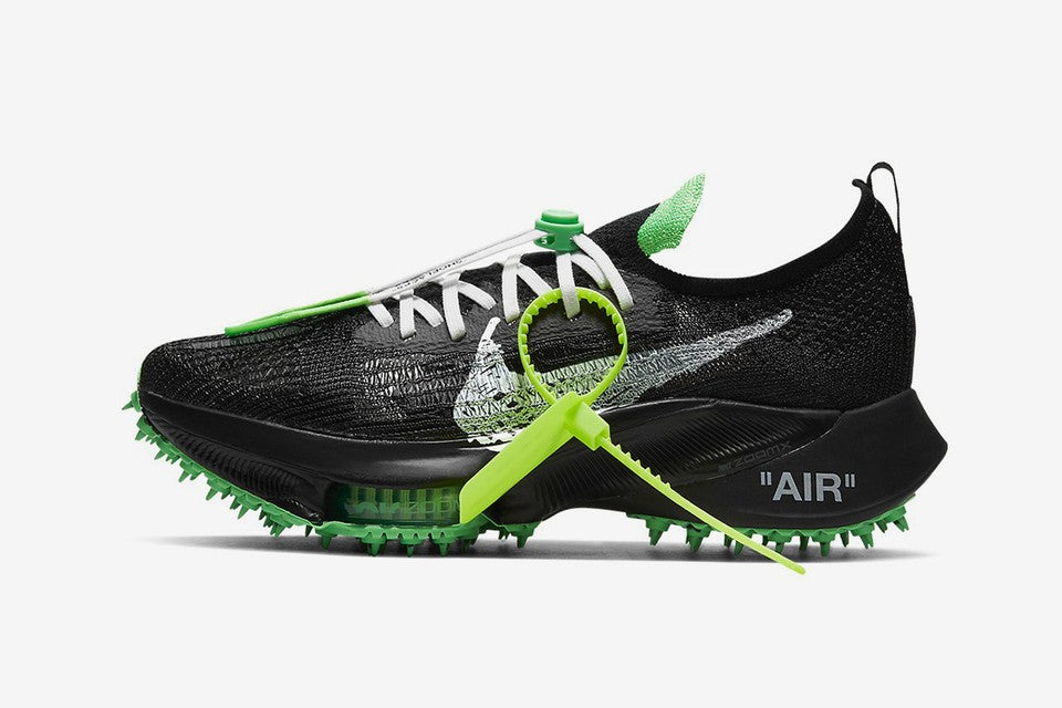 RAFFLE: OFF-WHITE™ x NIKE AIR ZOOM TEMPO NEXT% "BLACK/SCREAM GREEN"