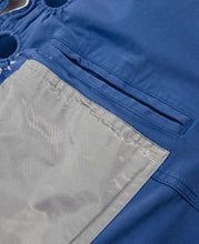 Bleached Color Work Jacket (Navy)