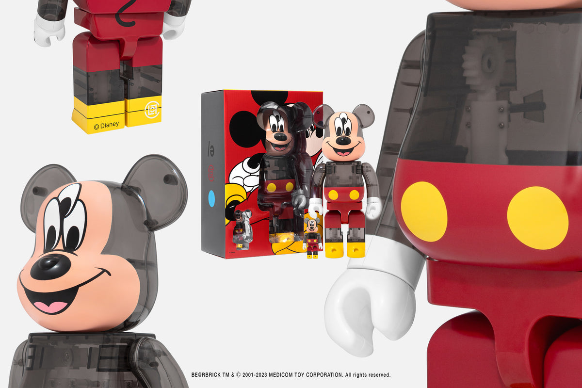 Release Information: 3125C x CLOT x MEDICOM TOY BE@RBRICK 3-Eyed Mickey (1000%, 100% and 400%)