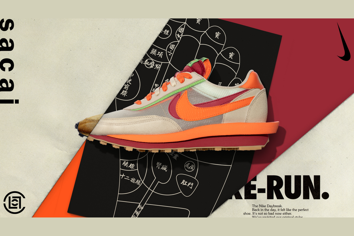 Here's Your Chance to Enter the CLOT x sacai x NIKE LDWaffle - “ORANGE” Raffle - Find Out How!