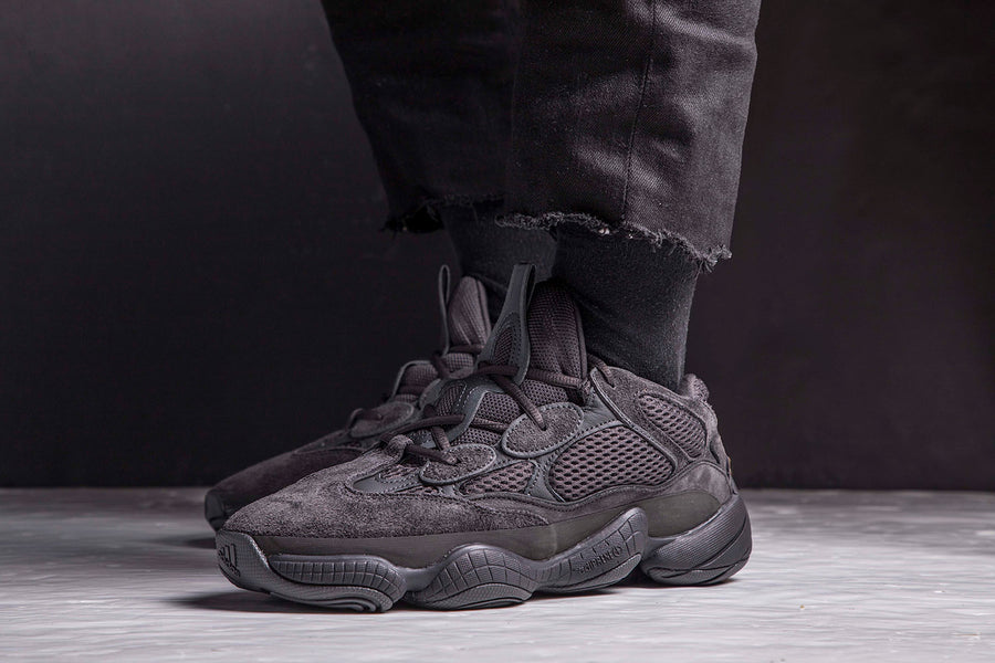 adidas YEEZY 500 "Utility Black" On Feet Shots