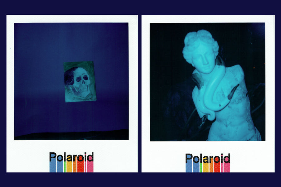 Kenneth Cappello for CLOT x Polaroid 600 "Royale University Blue Silk"