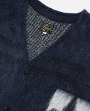 Mohair Cardigan - Emblem (Navy)
