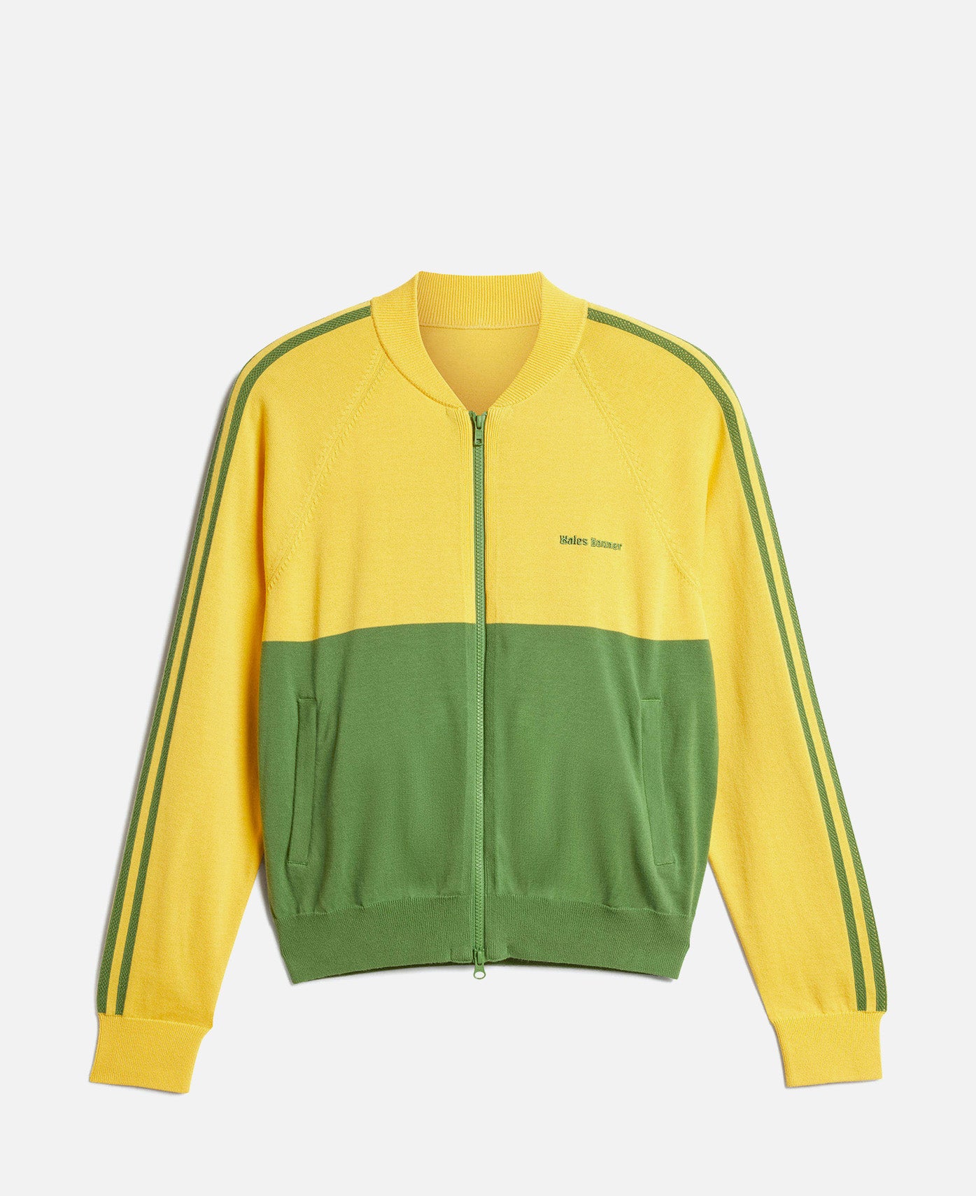 Nylon Knit Track Top (Yellow)