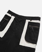 Raw Edge Cargo Shorts (Black)