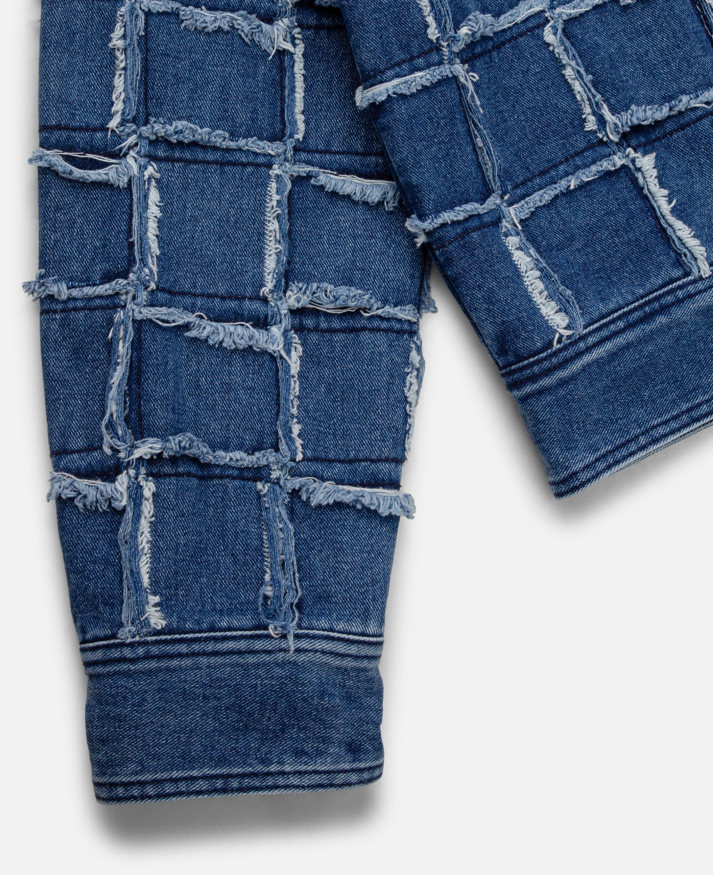Unisex New Patchwork Denim Jacket (Blue)