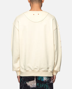 Unisex Shine Mushroom Sweatshirt (White)