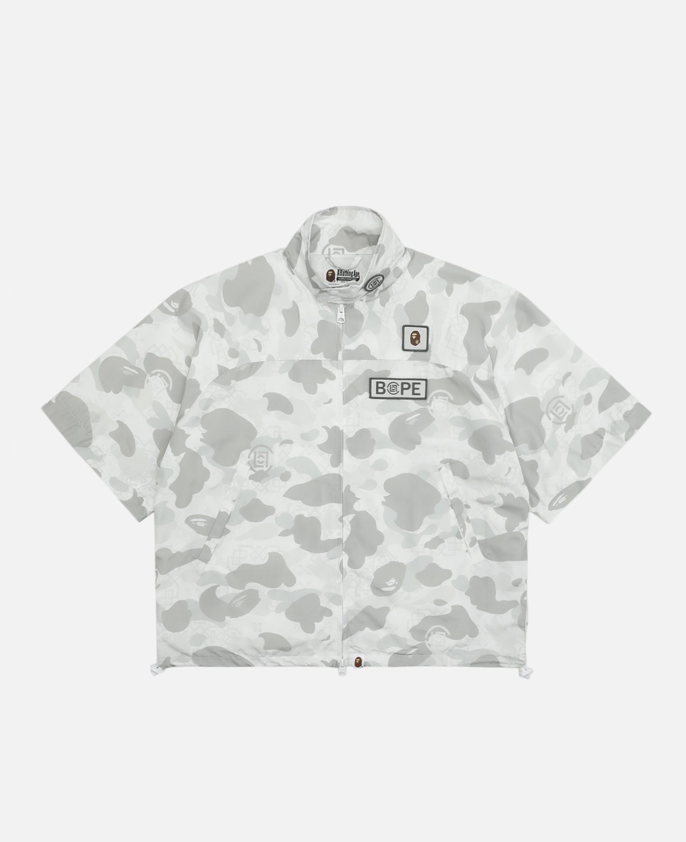 Camo Sleeve Detachable Rain Jacket (Grey)