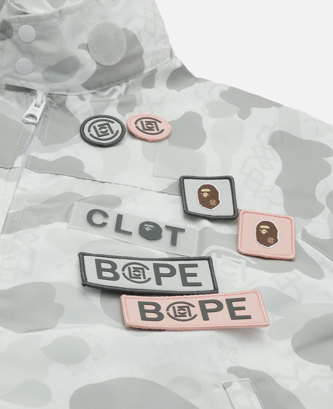 Camo Sleeve Detachable Rain Jacket (Grey)