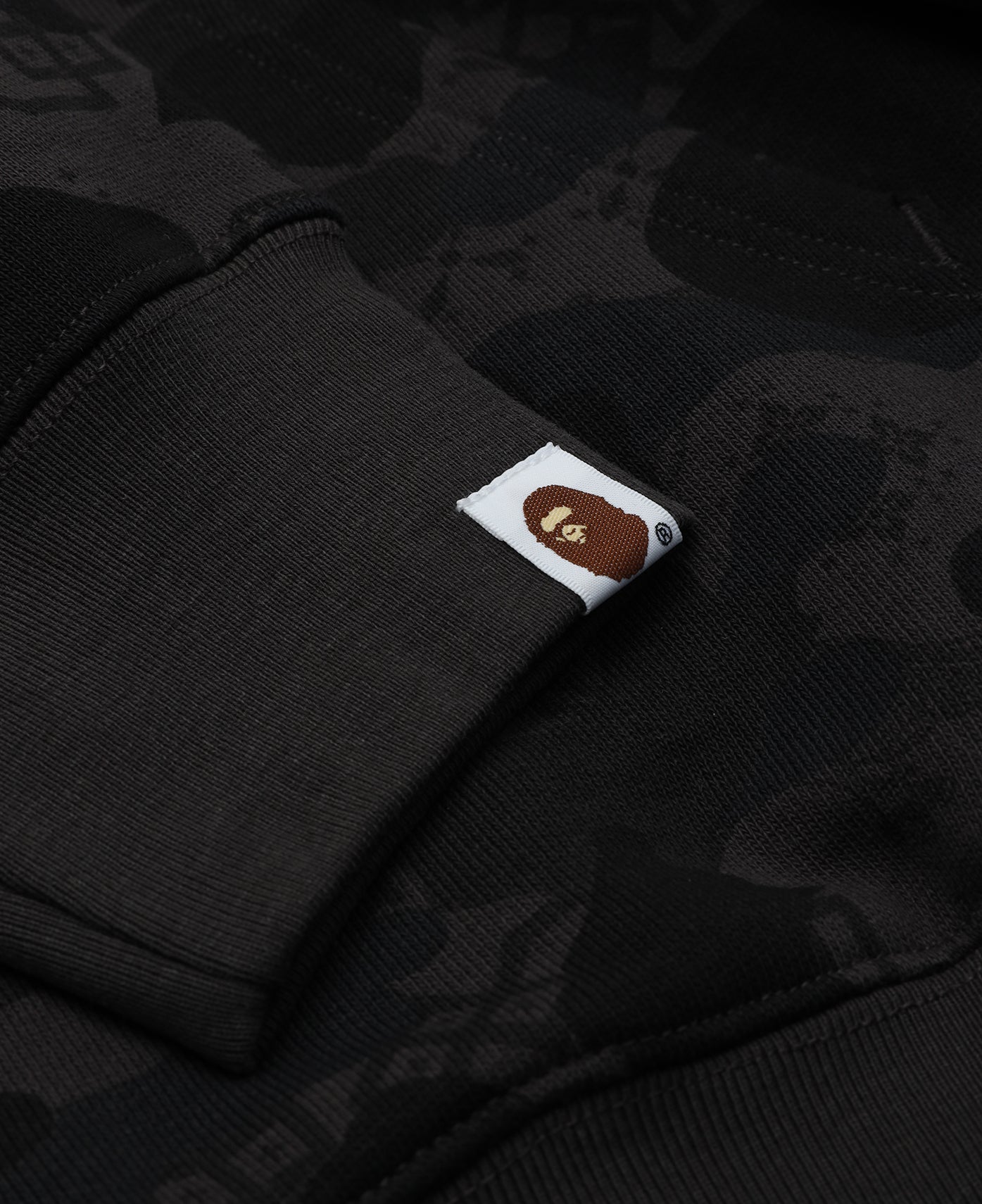 Camo Split Shark Relaxed Fit Full Zip Hoodie (Camo)