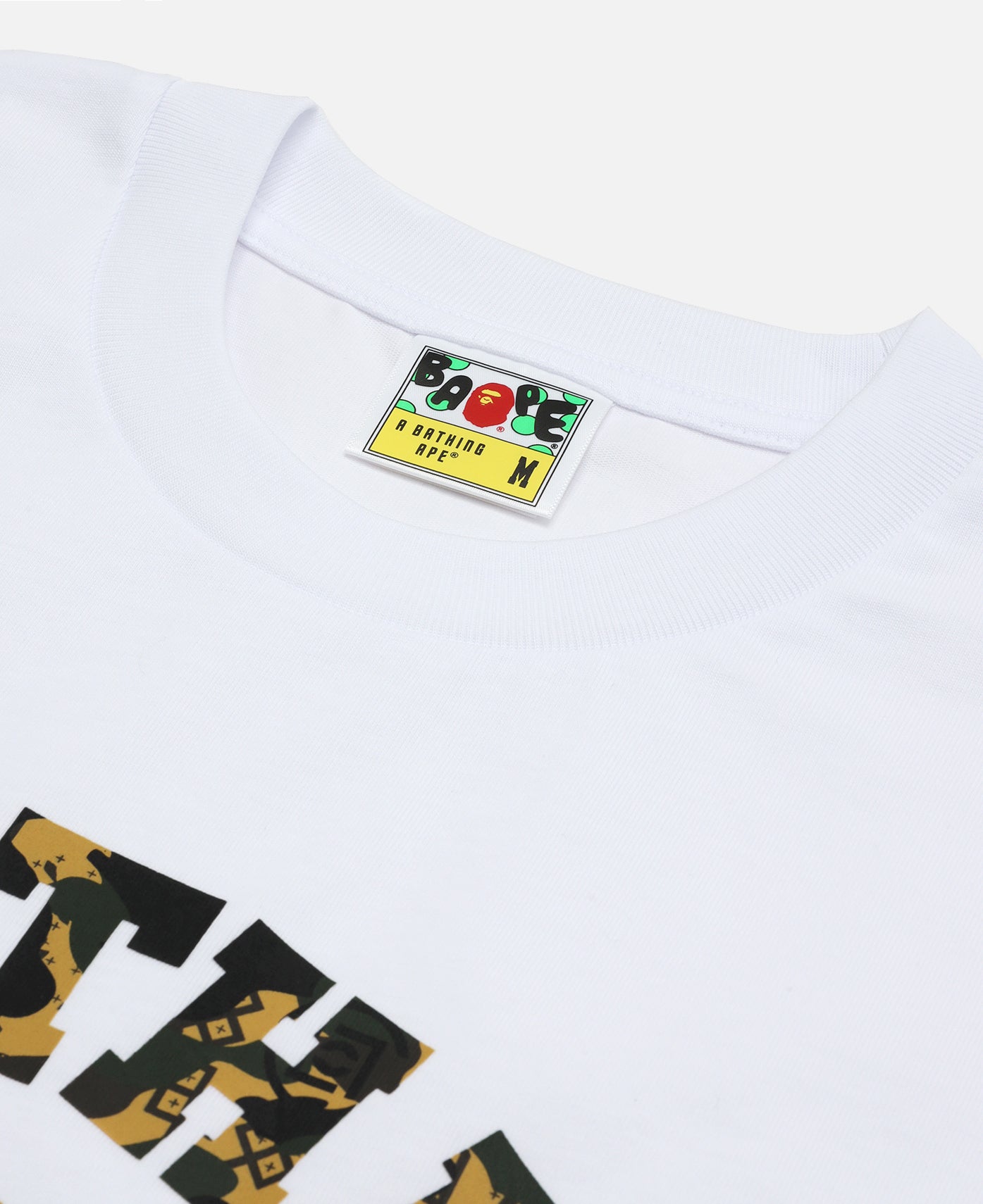 College Relaxed Fit  T-Shirt (White)