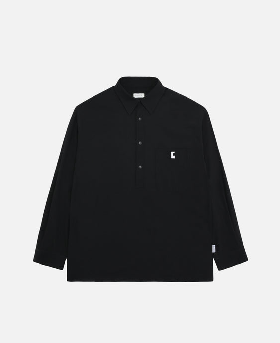 City Uniform L/S Pullover Shirt (Black)