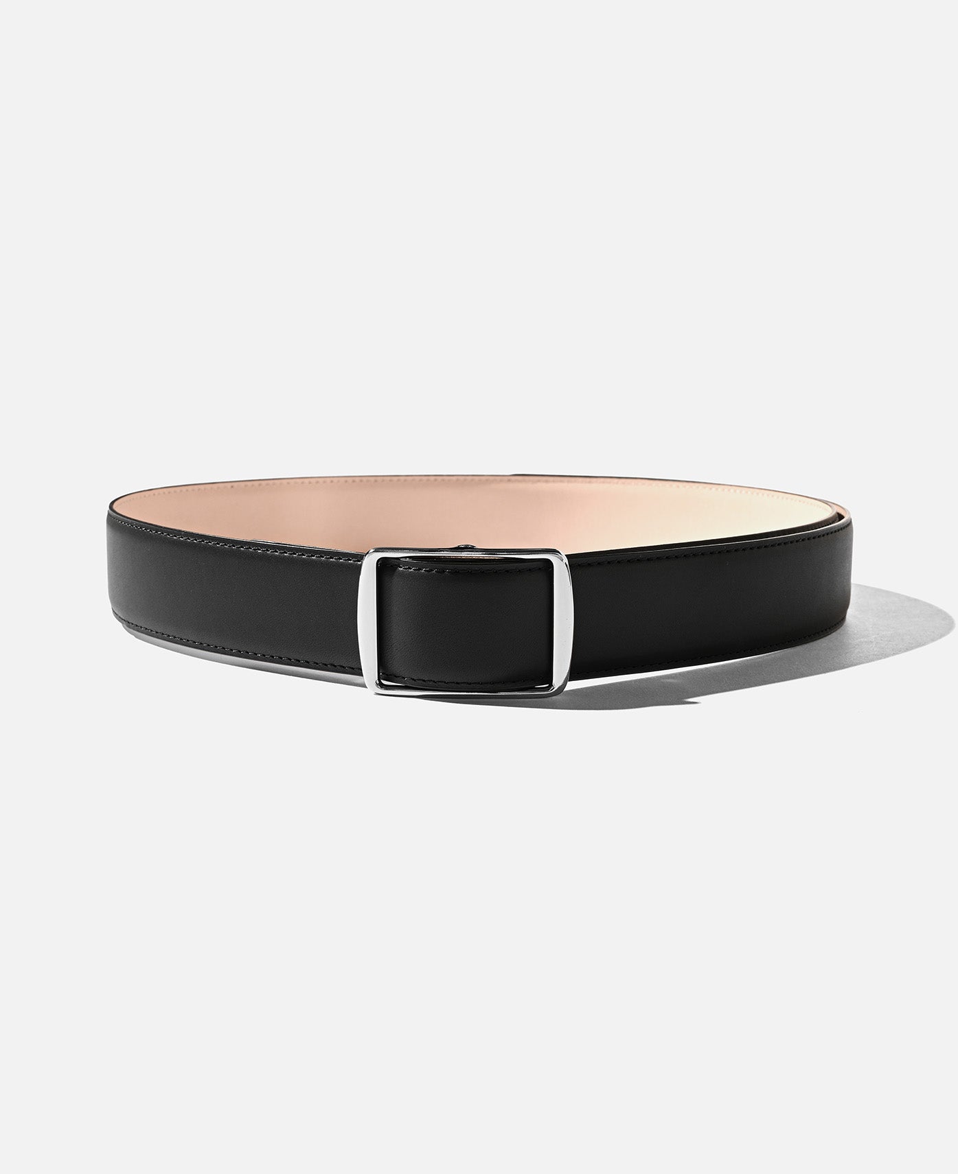 Holeless Essential Leather Belt (Black)