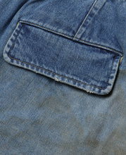 Vintage Dyed Selvedge Denim City Military Half Pants (Indigo)