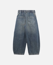 Vintage Dyed Selvedge Denim Massive Twisted Pants (Blue)
