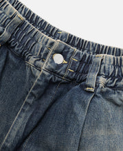 Vintage Dyed Selvedge Denim Massive Twisted Pants (Blue)