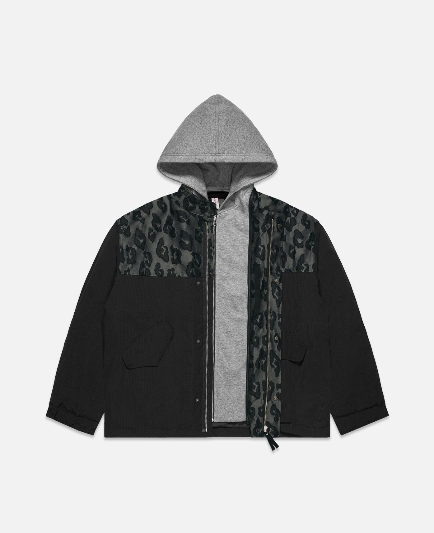 2 In 1 M-65 Leopard Jacket (Black)