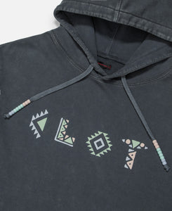 Beaded Drawstring Hoodie (Black)