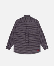 Chinese Button Pattern Shirt (Purple)