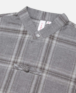 Chinese Checked Shirt (Grey)