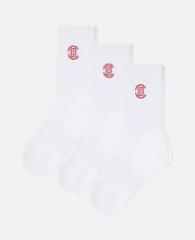 CLOT Jacquard Logo Socks (White)