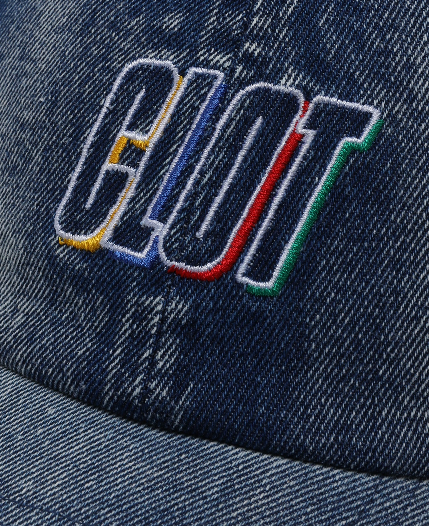 Color Logo Denim Cap (Blue)