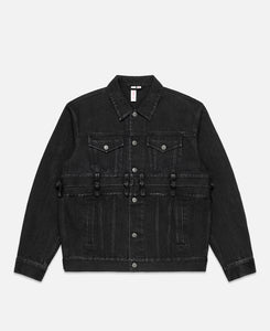 Detachable Denim Jacket (Black)