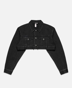 Detachable Denim Jacket (Black)