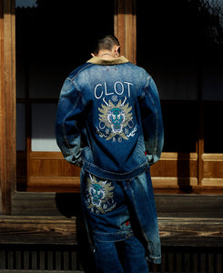 Dragon Denim Jacket (Navy)