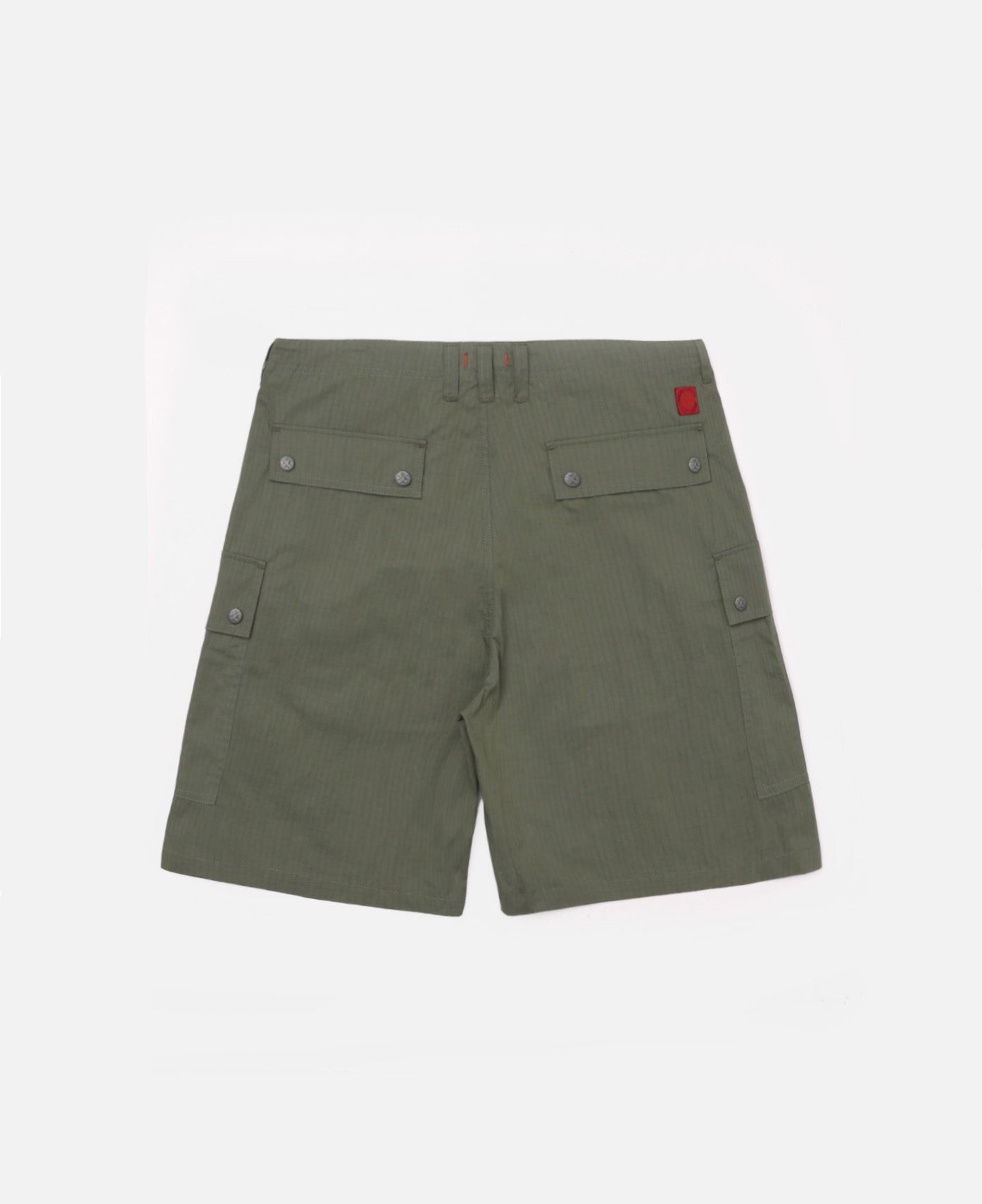 Embroidery Cargo Shorts (Olive)