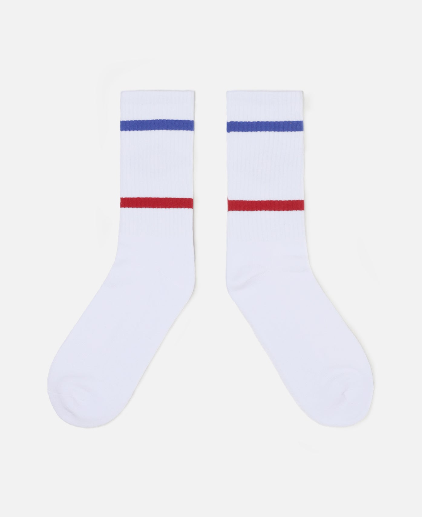 Ethnic Pattern Socks (White/Navy)