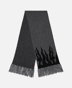 Flame Knit Scarf (Grey)