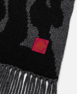 Flame Knit Scarf (Grey)