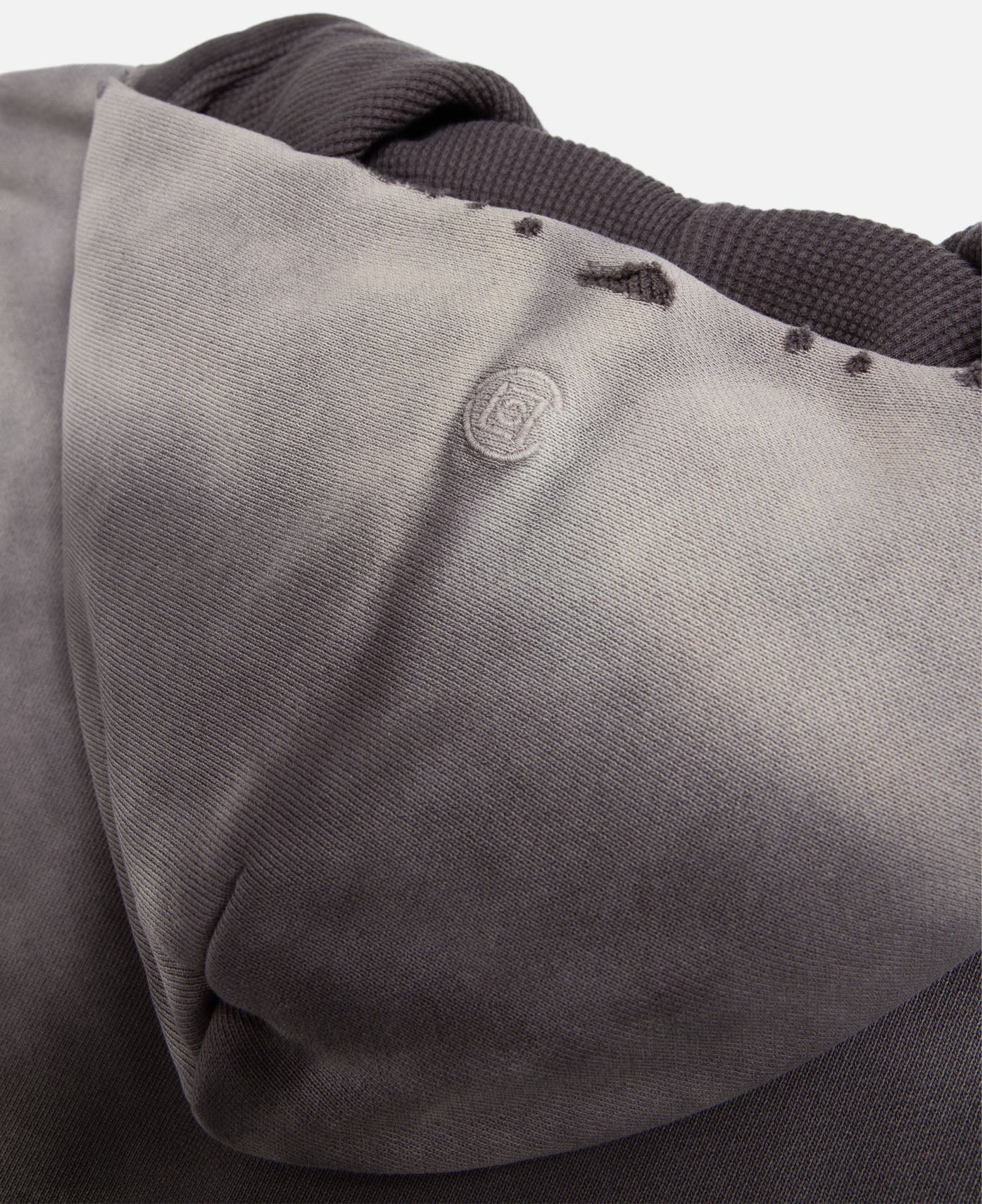 Heavy Washed Zip Up Hoodie (Black)