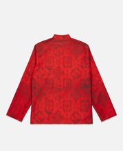 Printed Silk Shirt (Red)