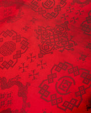 Printed Silk Shirt (Red)