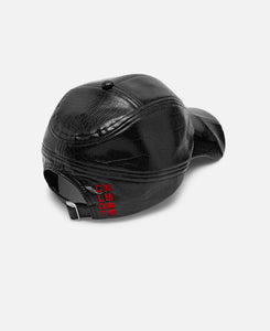 Faux Leather Cap (Black)