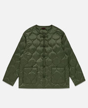 Quilted Chinese Jacket (Olive)