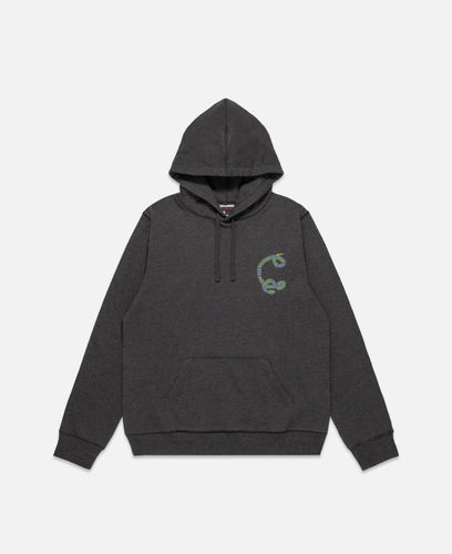 Snake Print Hoodie (Charcoal)