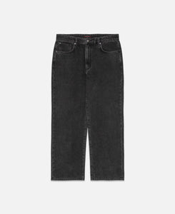 Straight Leg Jeans (Black)