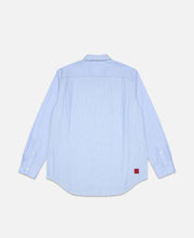 Striped Panel Shirt (Blue)