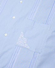 Striped Panel Shirt (Blue)