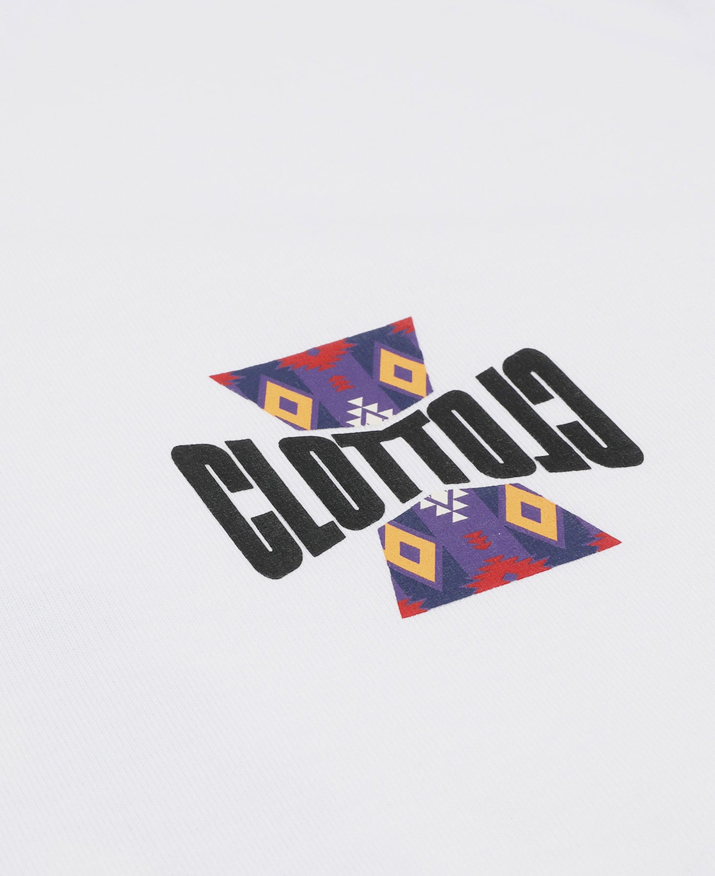 Trapezoid Pattern T-Shirt (White)