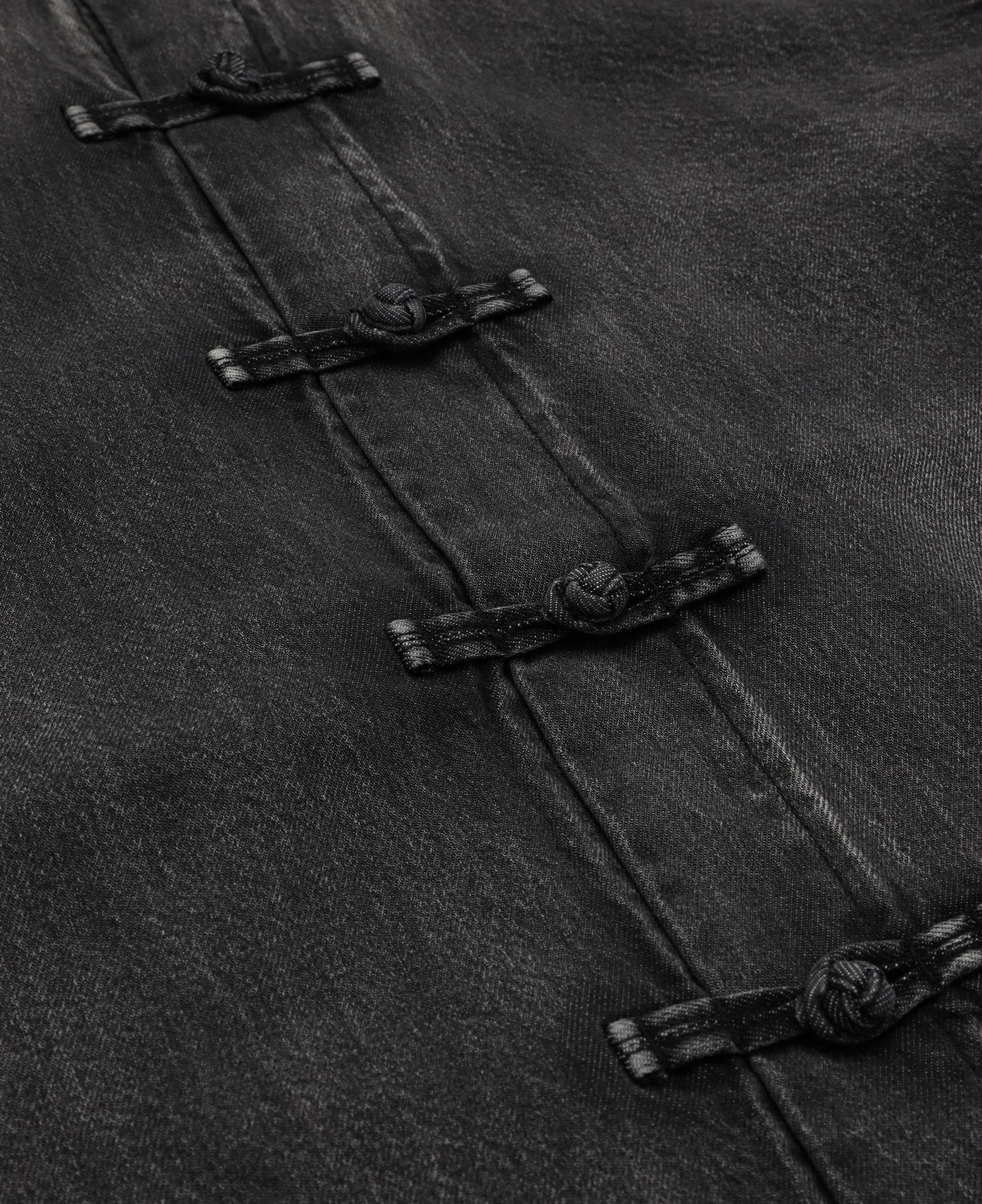 Washed Chinese Shirt (Black)